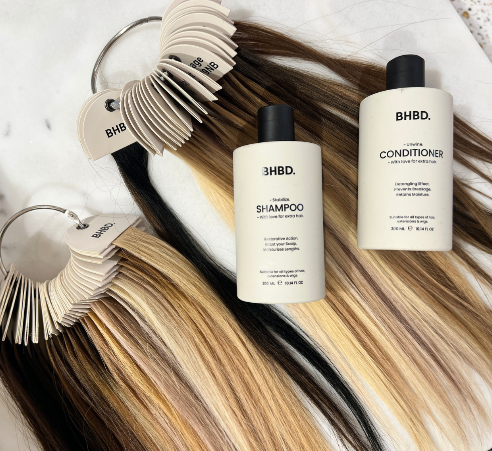 hårförlägning och shampo balsam